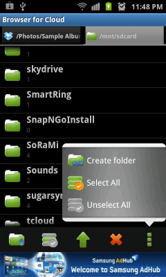 Screenshot of the application Browser for Cloud - #2