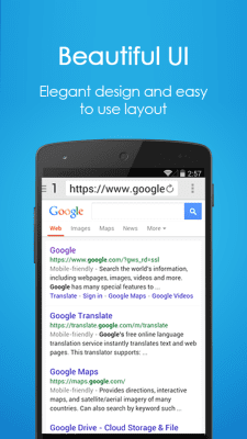 Screenshot of the application Navi Browser - #3