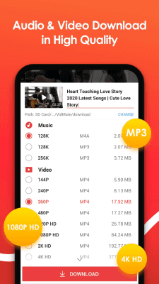 Screenshot of the application Vidmate - #3