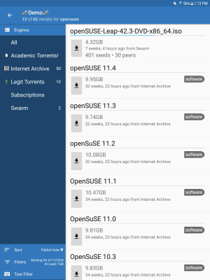 Screenshot of the application BiglyBT torrent client with remote control - #6