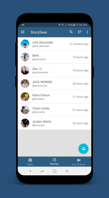 Screenshot of the application StorySave - #2