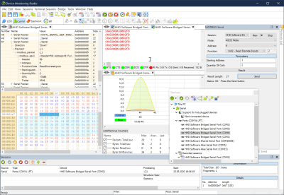 Screenshot of the application Serial Monitor Device Monitoring Studio - #1