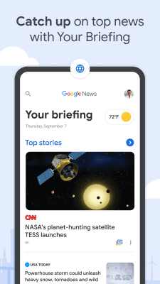 Screenshot of the application Google News - #1