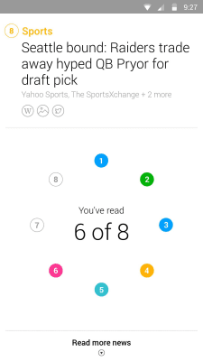 Screenshot of the application Yahoo News Digest - #3