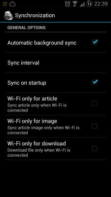 Screenshot of the application OmegaDroid - #6