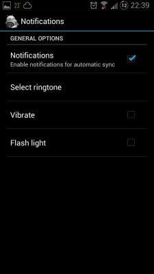 Screenshot of the application OmegaDroid - #8