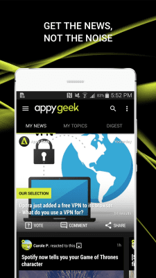 Screenshot of the application Appy Geek - Technology News - #4