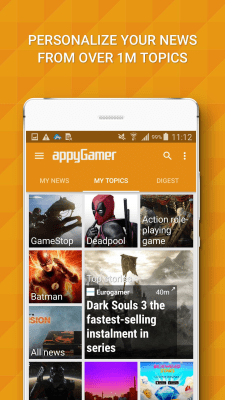 Screenshot of the application Appy Gamer – Games news - #1