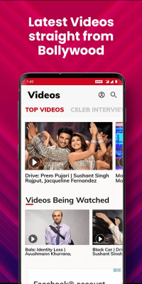 Screenshot of the application Bollywood Hungama - #3