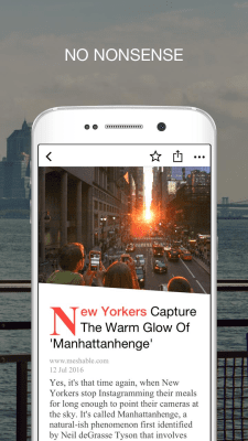 Screenshot of the application Newsbot: current news - #5