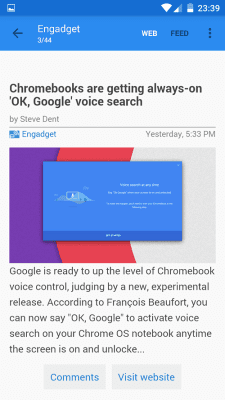 Screenshot of the application gReader | Feedly | News |  RSS - #7