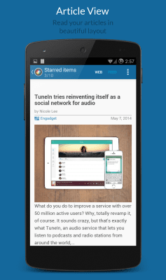 Screenshot of the application News+ | Google News RSS Reader - #4