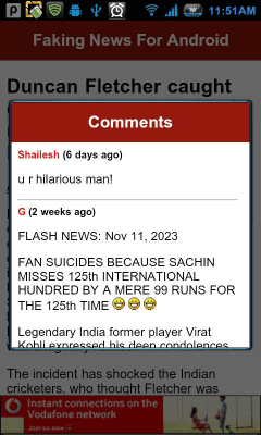 Screenshot of the application Faking News For Android - #4