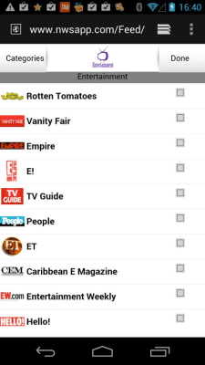 Screenshot of the application News - #4