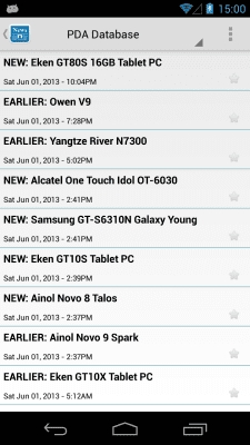 Screenshot of the application Android News - #1