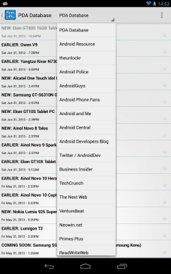Screenshot of the application Android News - #5