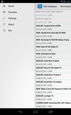Screenshot of the application Android News - #6