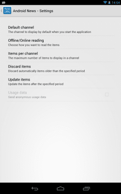 Screenshot of the application Android News - #7