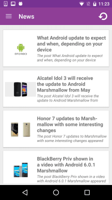 Screenshot of the application Latest Technology News - #5