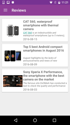 Screenshot of the application Latest Technology News - #6