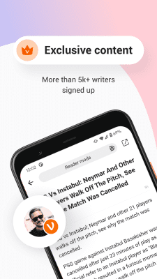 Screenshot of the application Opera News Lite - #4
