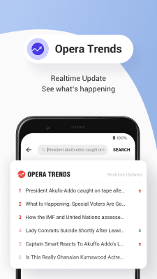 Screenshot of the application Opera News Lite - #6