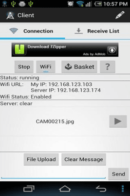 Screenshot of the application Transporter (WiFi File Share) - #4