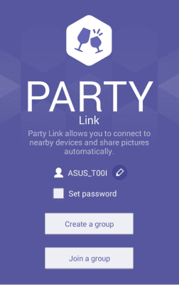 Screenshot of the application ASUS Party Link - #1