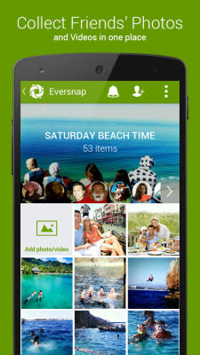 Screenshot of the application Eversnap, events, weddings - #1