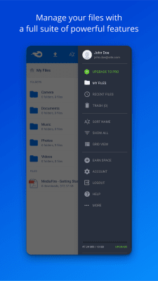 Screenshot of the application MediaFire - #5