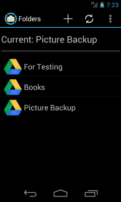 Screenshot of the application CloudVault Photo Uploader - #5