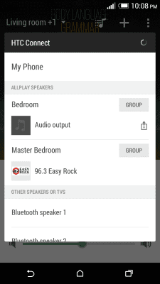 Screenshot of the application HTC Connect - #1