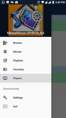 Screenshot of the application MediaHouse UPnP / DLNA Browser - #2