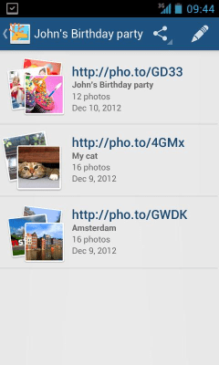 Screenshot of the application Share.Pho.to - #5