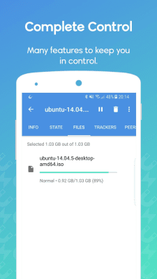 Screenshot of the application WeTorrent - #3