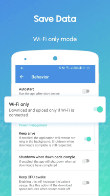Screenshot of the application WeTorrent - #4