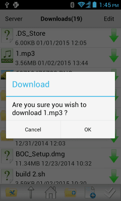 Screenshot of the application My WebDAV(WebDAV Client) - #5