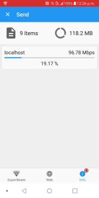 Screenshot of the application SuperBeam | WiFi Direct Share - #6