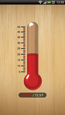 Screenshot of the application Thermo (thermometer) - #1