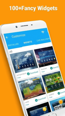 Screenshot of the application Amber Weather - #5