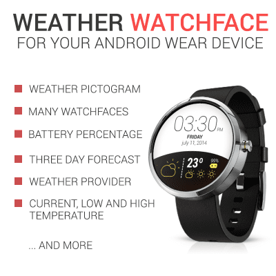 Screenshot of the application Weather Wear Watch Face - #1