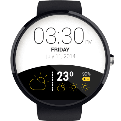 Screenshot of the application Weather Wear Watch Face - #2