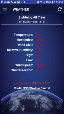 Screenshot of the application SSC Site Status - #7
