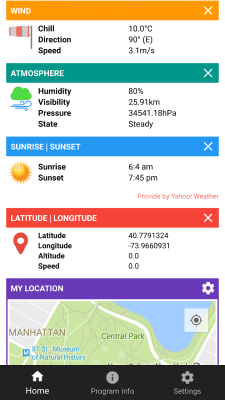 Screenshot of the application My Location and Compass, Weather - #2