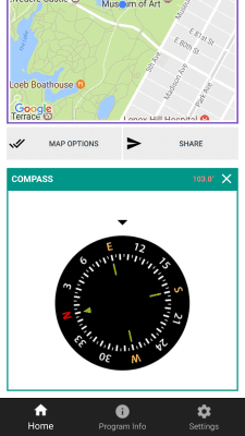 Screenshot of the application My Location and Compass, Weather - #4