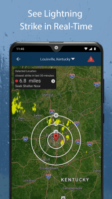 Screenshot of the application WeatherBug - #2