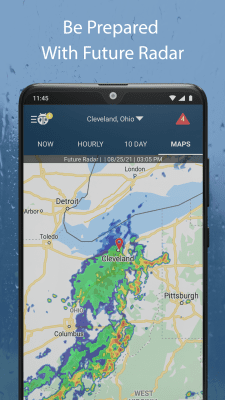 Screenshot of the application WeatherBug - #3
