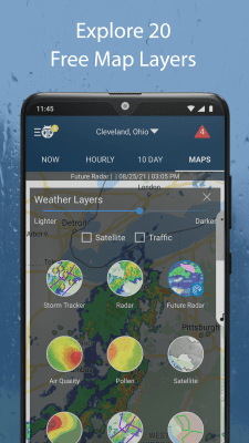 Screenshot of the application WeatherBug - #4