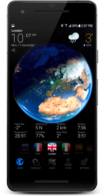 Screenshot of the application 3D Earth - #1