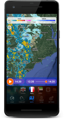 Screenshot of the application 3D Earth - #6
